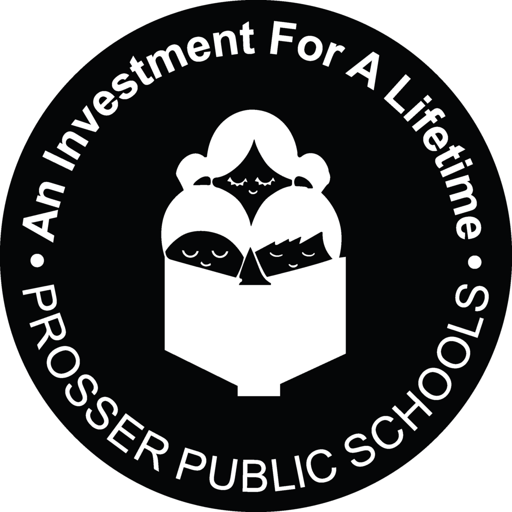 Prosser Public Schools logo with children reading.