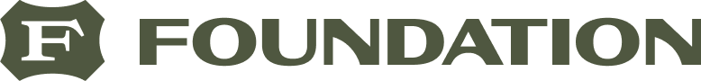 Foundation logo with stylized letter F