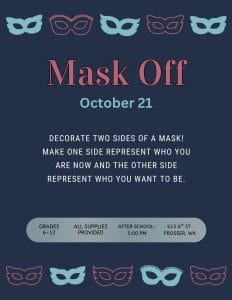 mask off english